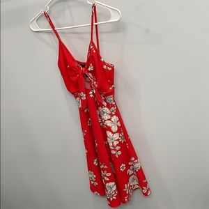 Rebel Sugar Small Red Floral Dress
